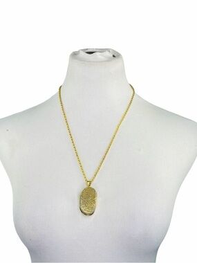 10/$25🦋 T&J Designs Gold Metallic Druzy Pendant